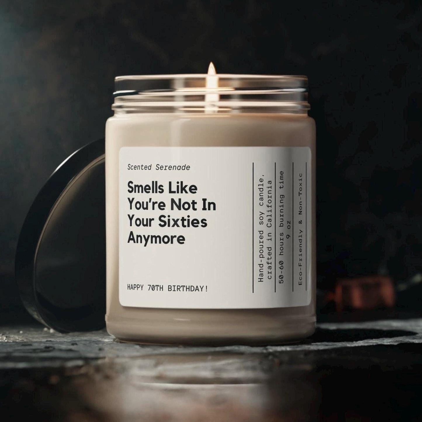 Funny 70th Birthday Candle,  70th Birthday Present, Not in Sixties Anymore