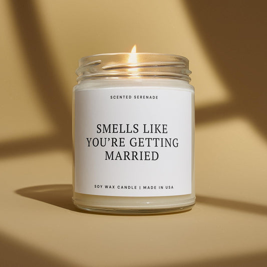 Engagement Gift Candle, Wedding Gift for Bride, Natural Soy Wax, 9oz