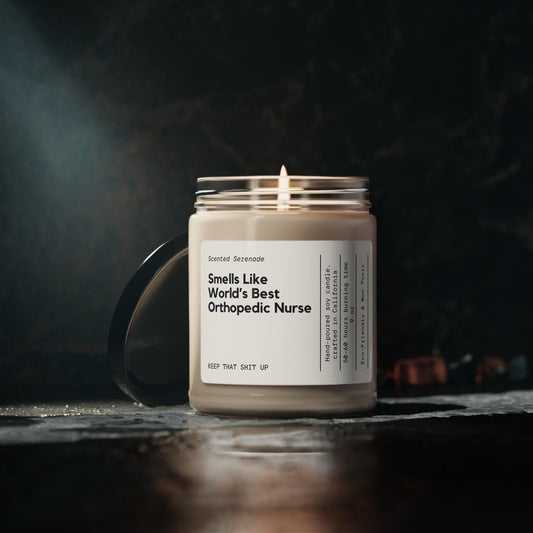 Smells Like World's Best Orthopedic Nurse Candle, Gift for Orthopedic Nurse Gift, Gift for Orthopedic Nurse, Nurse Candle, Nurse Week