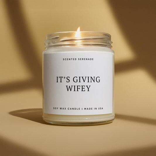 It's Giving Wifey Candle, Bride to Be Gift, Wedding Gifts, Bridal Shower