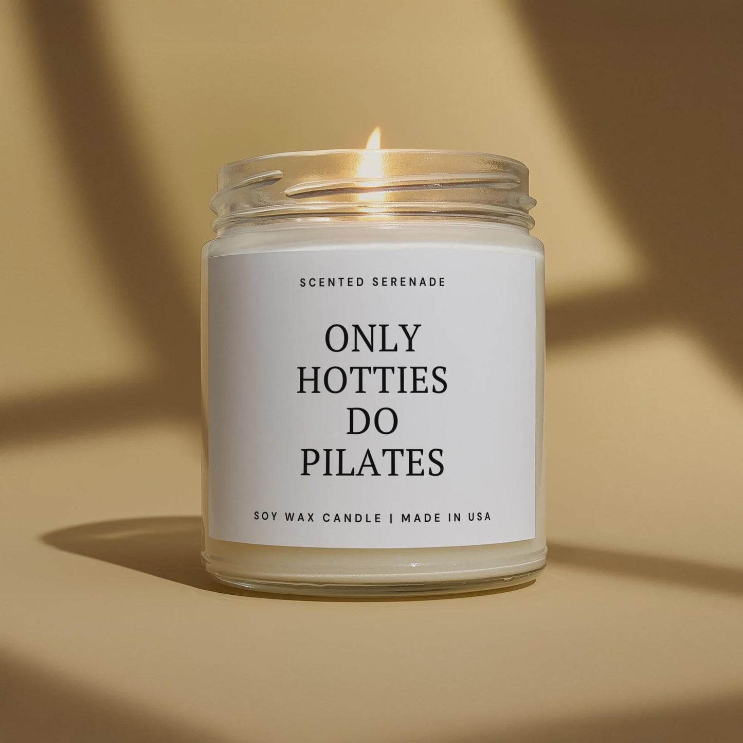 Funny Pilates Candle, Pilates Instructor Gift, Only Hotties Do Pilates
