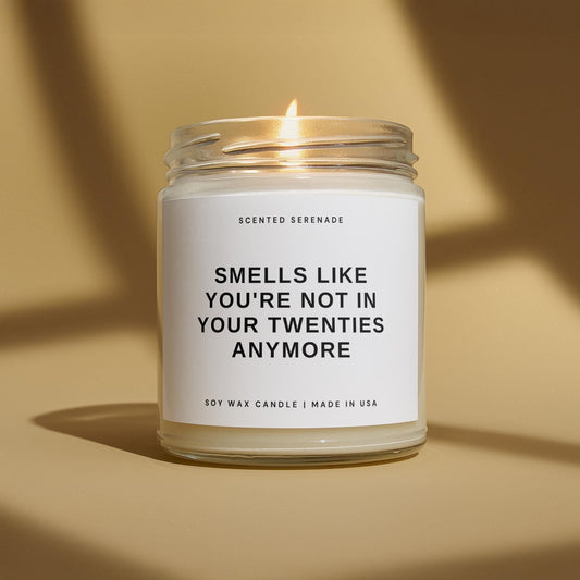 Not In Your Twenties Anymore Candle, 30th Birthday Gift, Woman 30th Birthday Gift, Funny Birthday Gift, BFF Birthday Gift