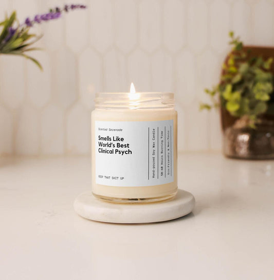 World's Best Clinical Psychologist Candle, Clinical Psychologist Gifts, Psychology Graduation Gift