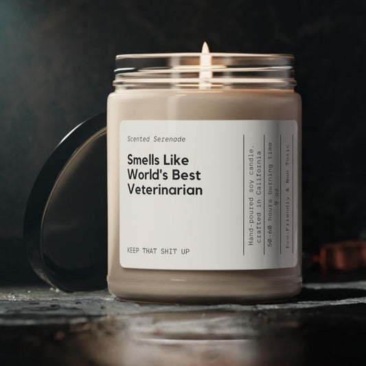 Veterinarian Candle, Gift for Veterinarian, Gift for New Veterinarian, Vet School Graduation Gift