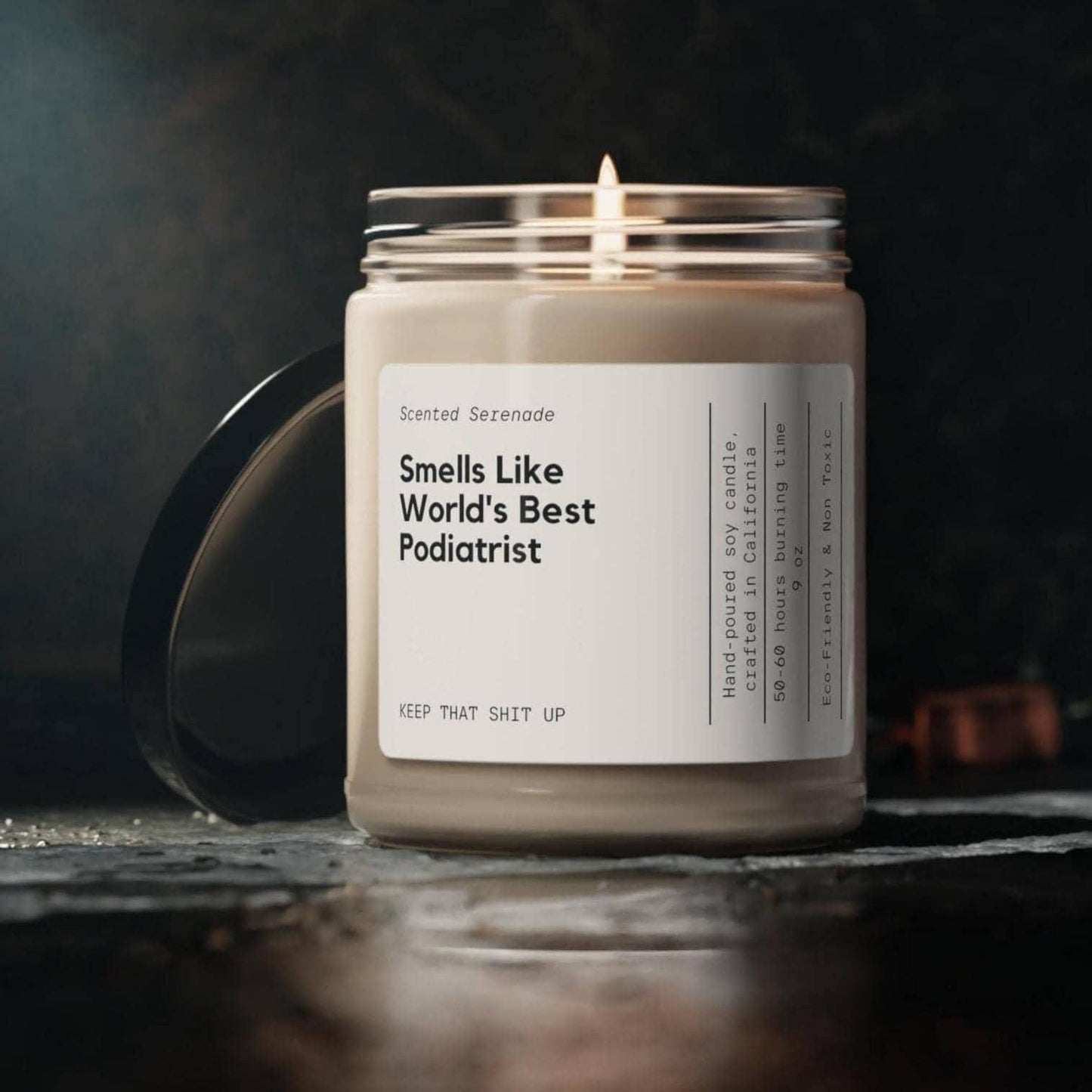 World's Best Podiatrist Candle, Gift for Podiatrist, Podiatrist Gifts