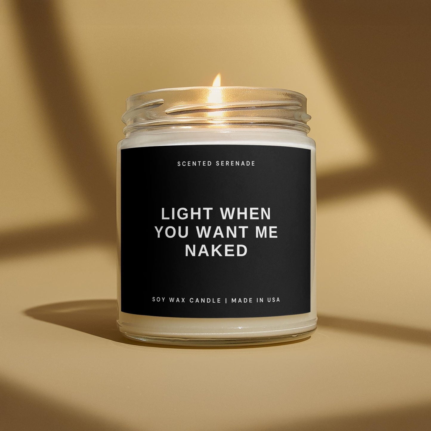 Funny Sexual Candle, Sexual Gift for Boyfriend Girlfriend Husband Wife Anniversary Gift, Valentines Day, Light When You Want Me Naked