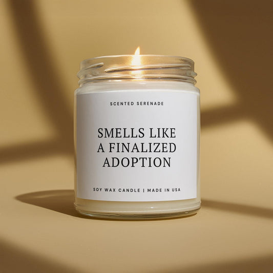Finalized Adoption Candle, Adoption Gifts, Gotcha Day Gift