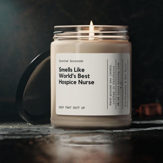 World's Best Hospice Nurse Candle, Gift for Hospice Nurse Gift, Gift for Hospice Nurse, Nurse Candle, Gift for Hospice Nurse