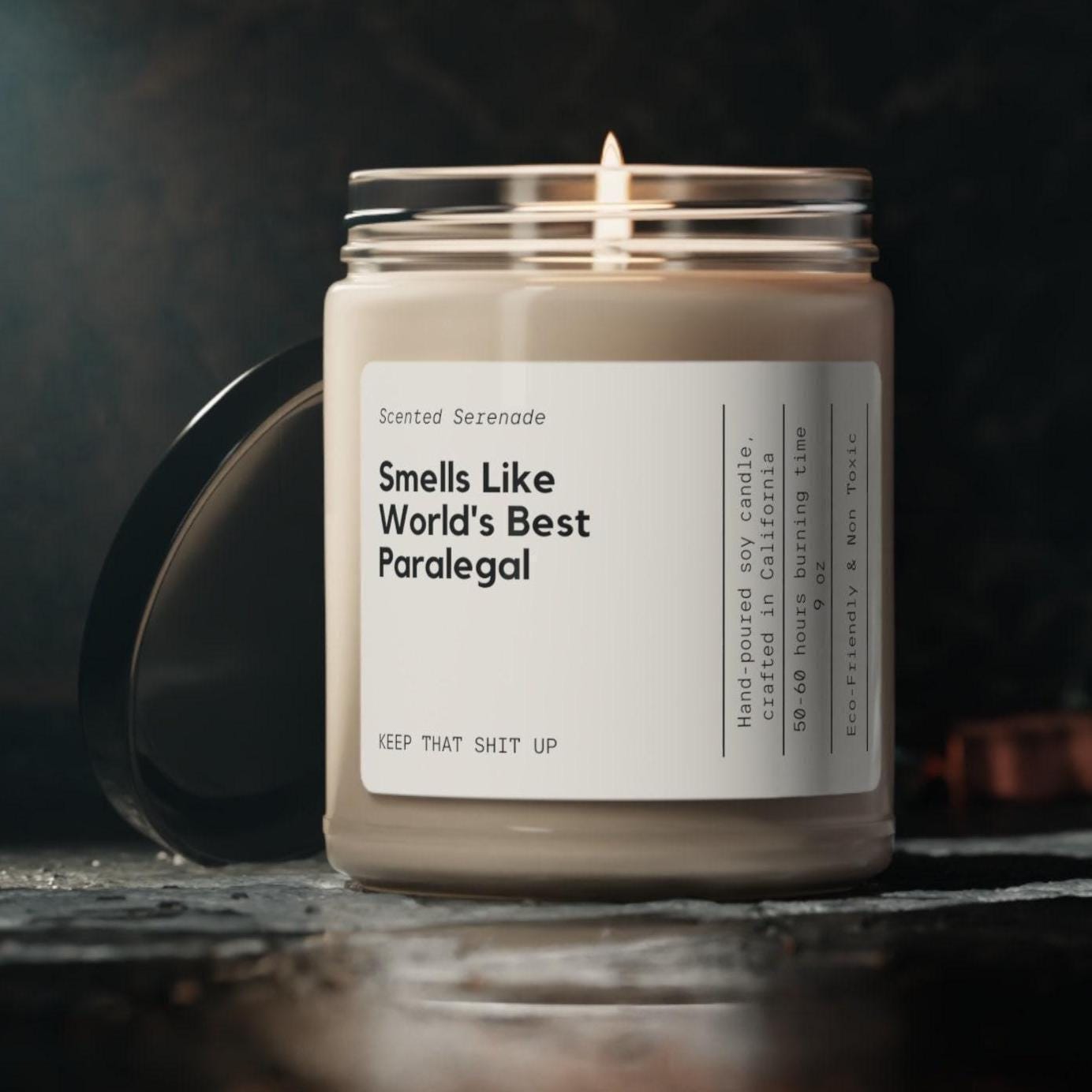 World's Best Paralegal Candle, Paralegal Gifts, Graduation Gift