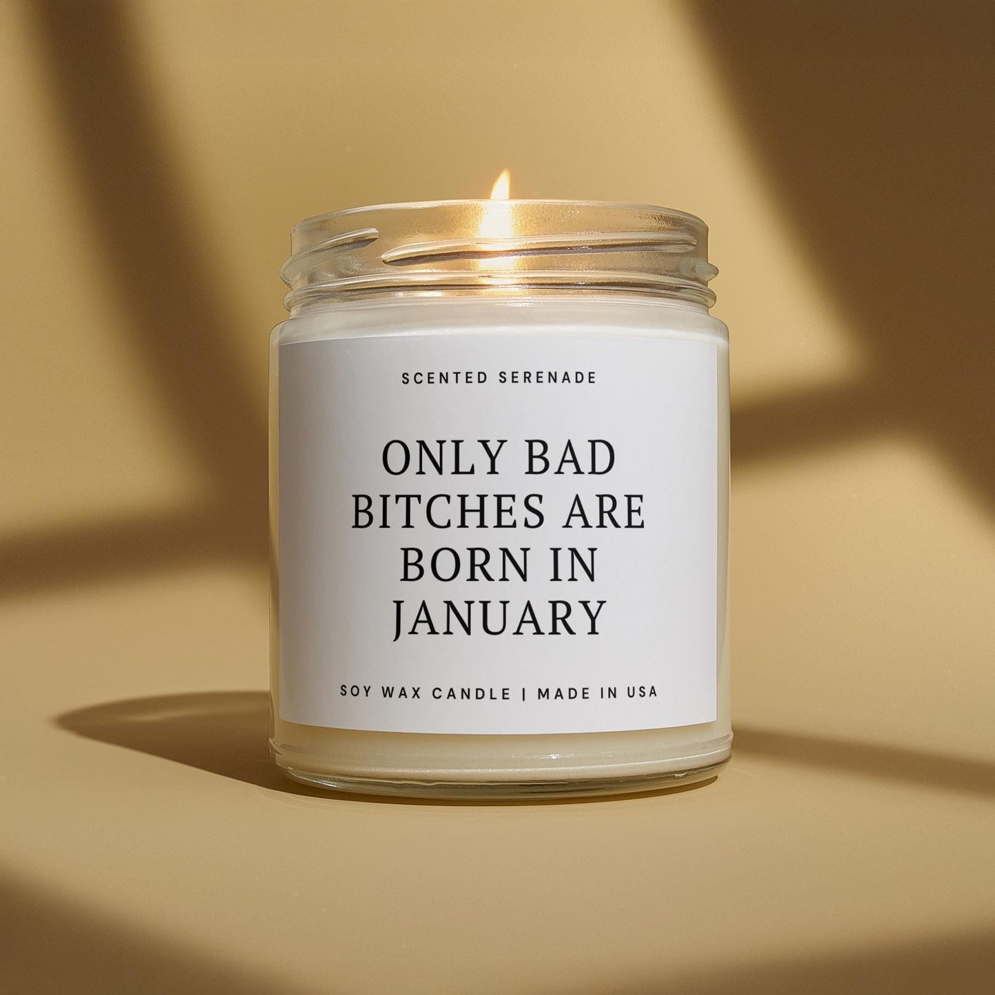 Funny January Birthday Candle, Best Friend Bad Bitch Birthday Gift