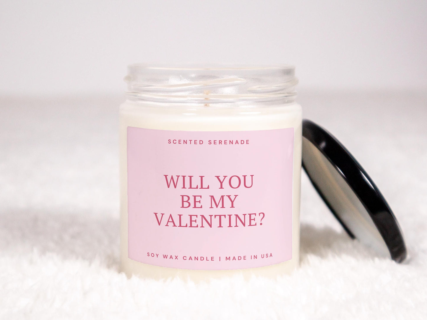 Valentines Day Candle, Will You Be My Valentine? Girlfriend Wife Gifts