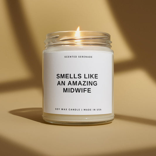 Amazing Midwife Candle, Midwife Appreciation Gift, Gift for Midwife, Midwife Birthday, Midwife Thank You Gift