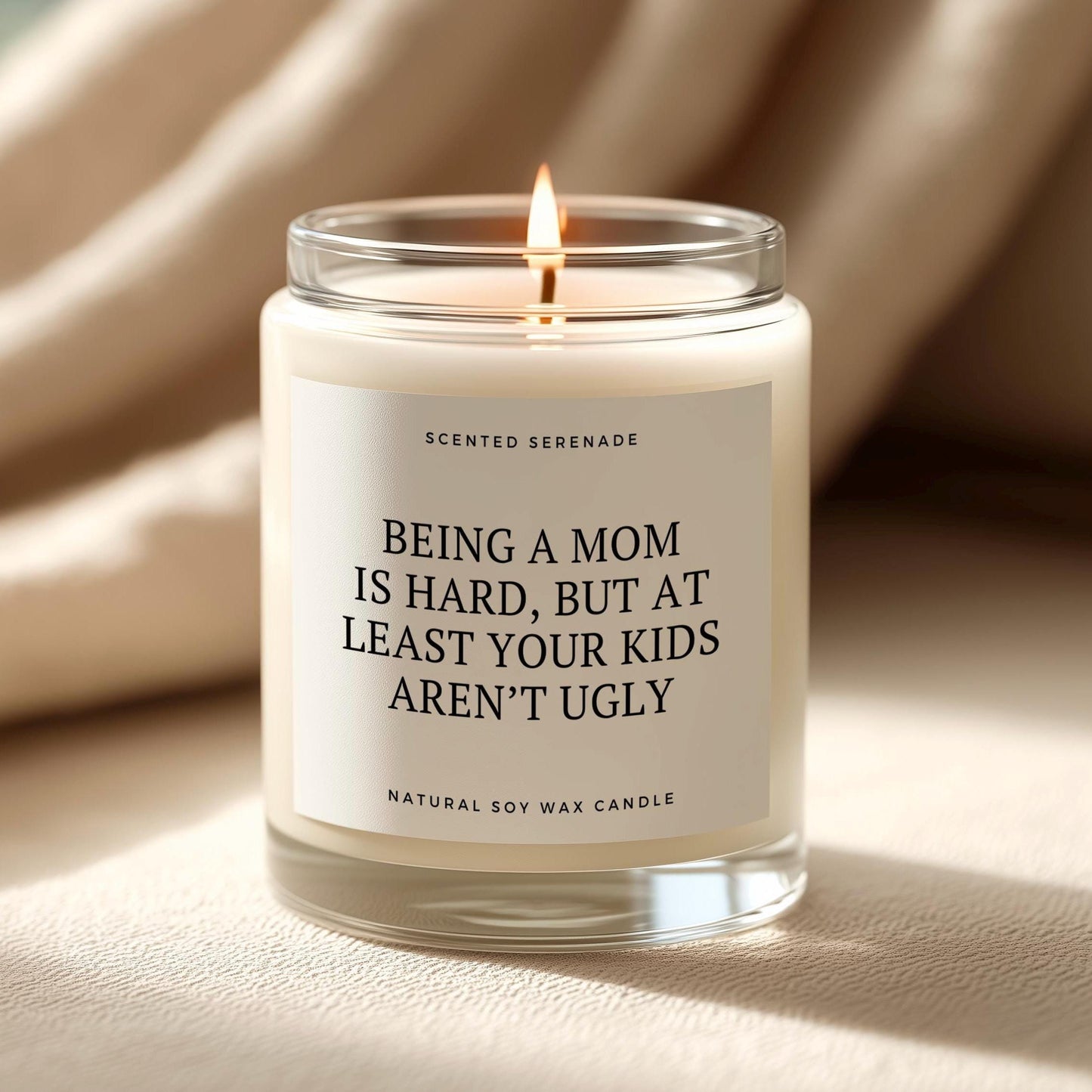 Funny Mother's Day Gift Candle, Sarcastic Mom Birthday Present from Daughter and Son
