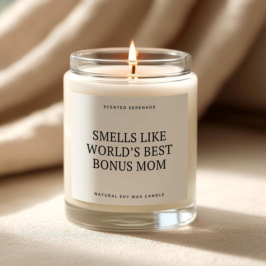 Bonus Mom Candle, Mother's Day Gift for Stepmom, Mom Birthday Present