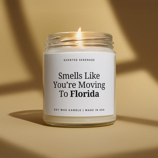 Personalized Moving Away Candle, Housewarming Gifts, Moving Present, New Homeowners, Closing Gift
